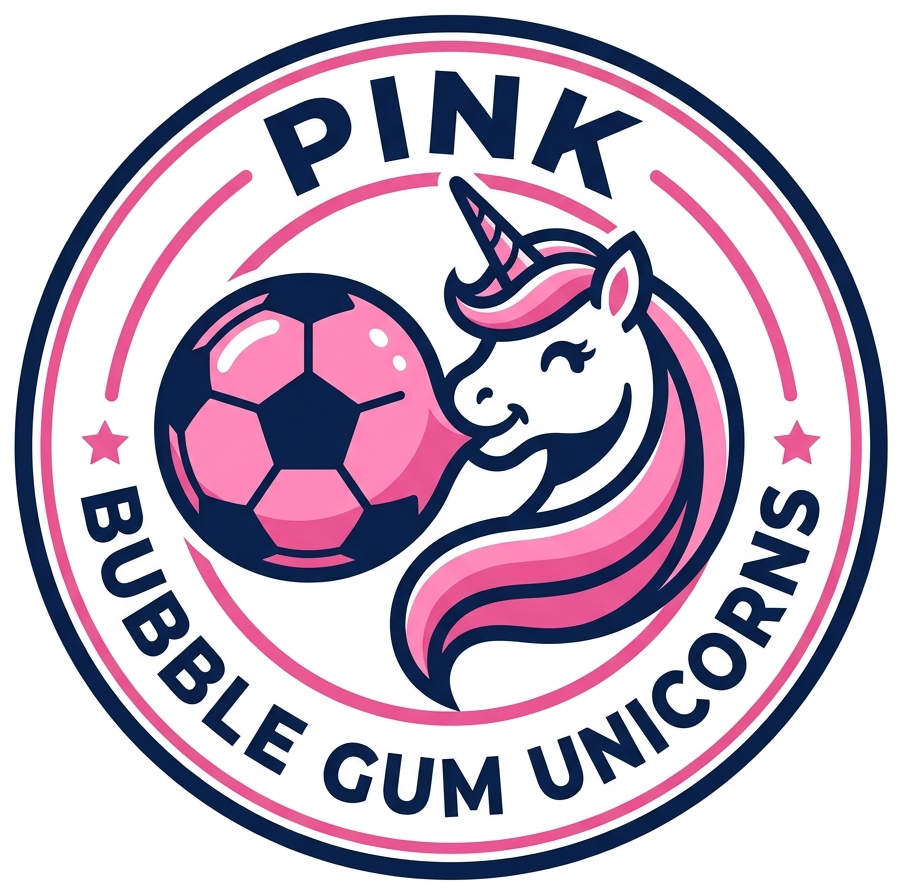 Pink Bubblegum Unicorns team logo